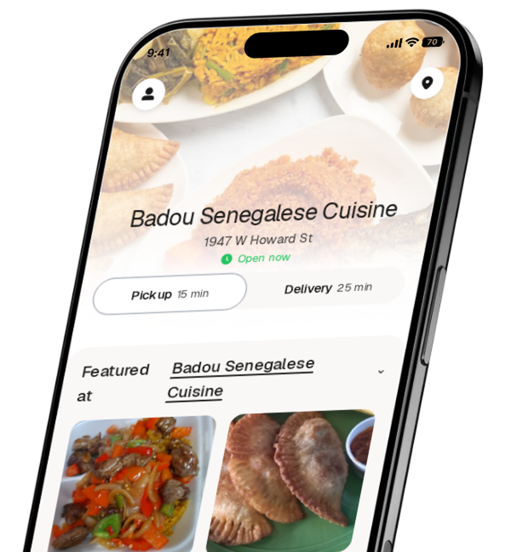Badou Senegalese Cuisine app preview